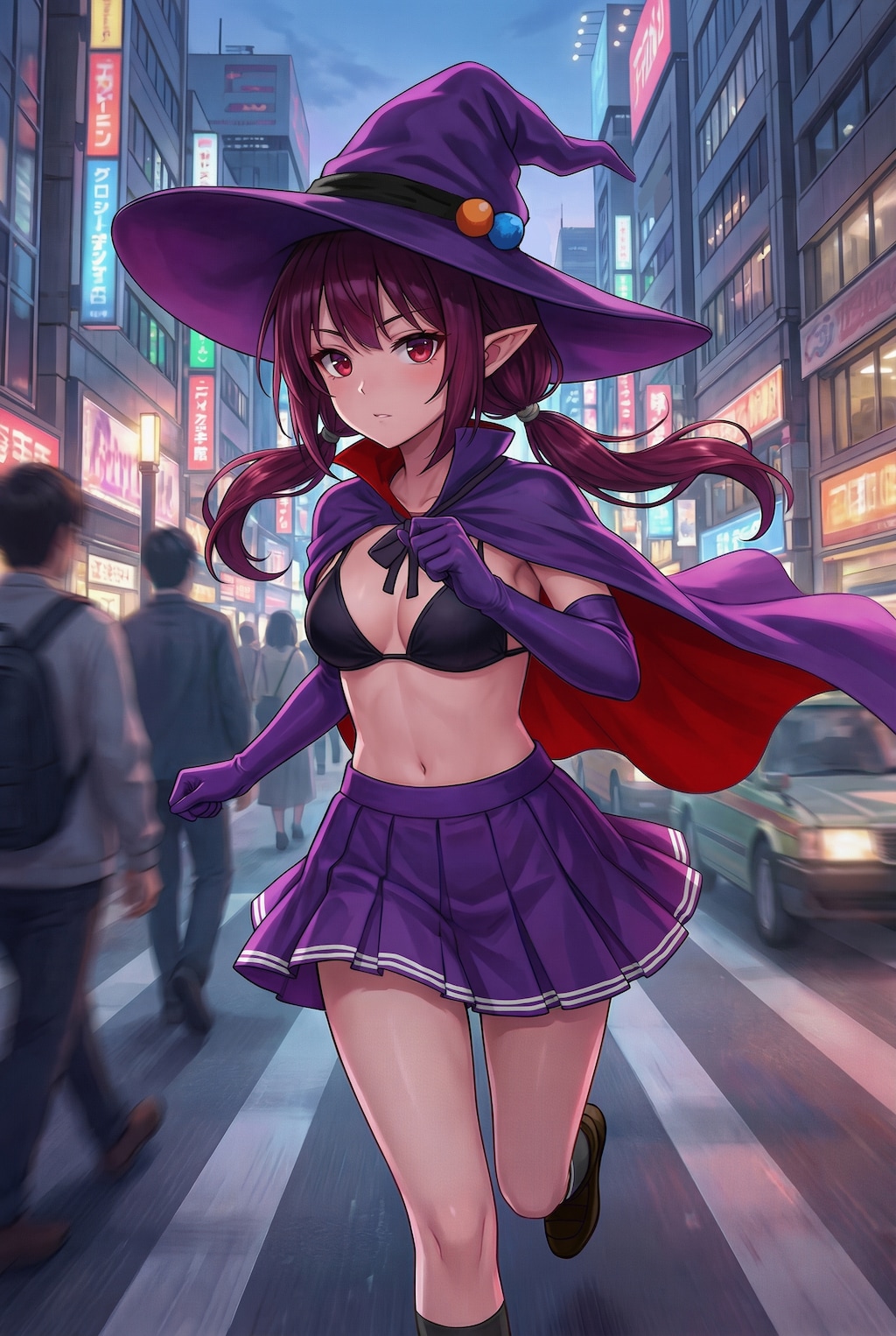 ビキニ+スカート+マントなエルフ魔女さん@Gemini 3 Pro