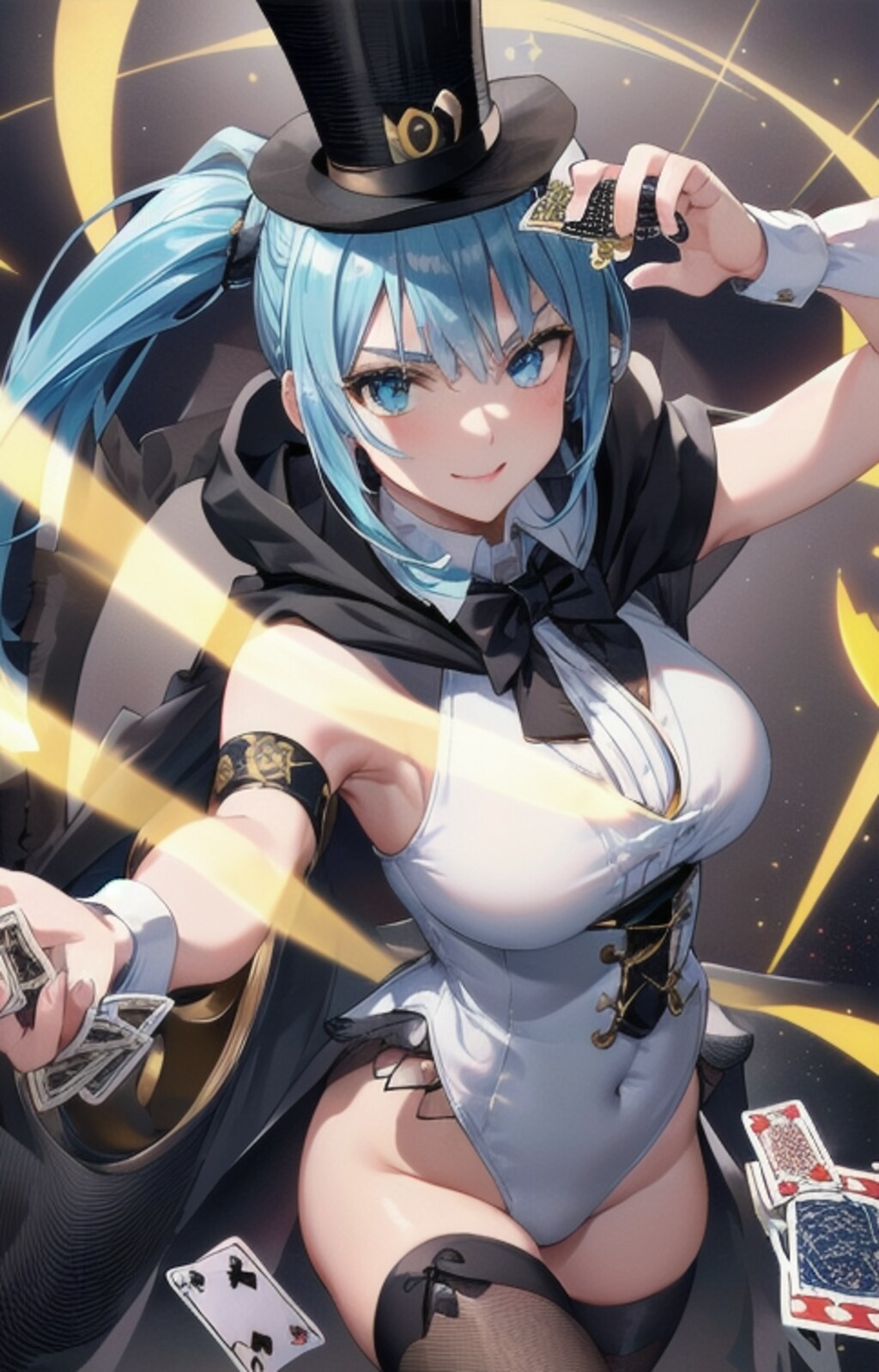 マジシャンのお姉さん（イラスト編）