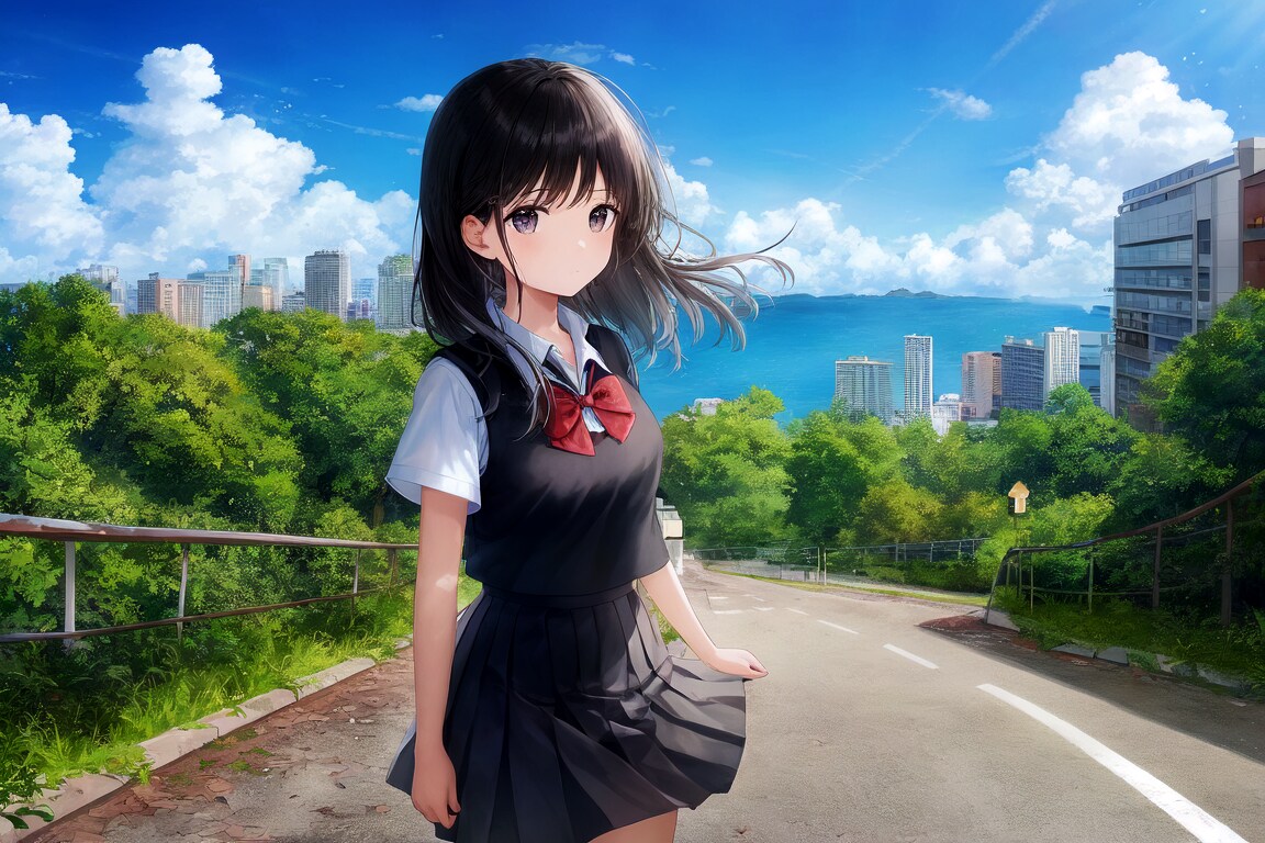 坂の上の少女