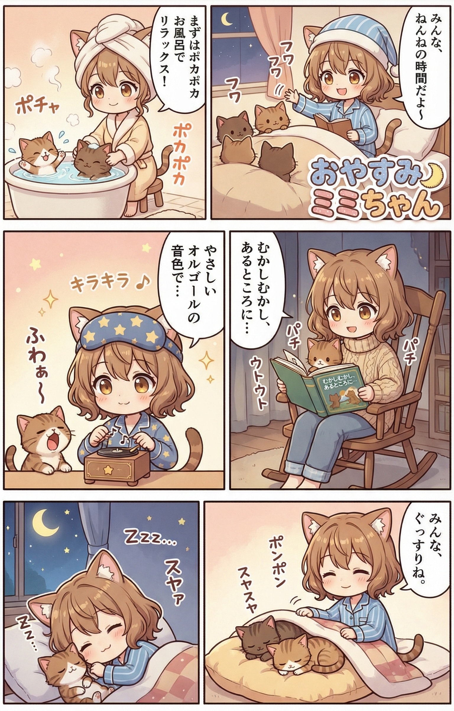 みんなでおやすみ🌙 | の人気AIイラスト・グラビア