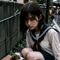 捨て犬と少女 6枚目