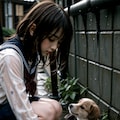 捨て犬と少女 7枚目