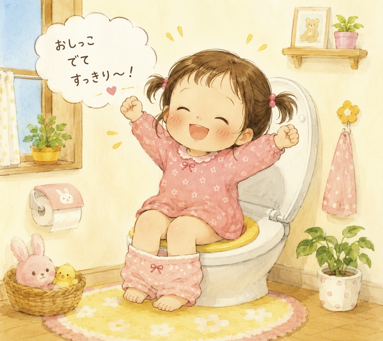 ひとりでおしっこ