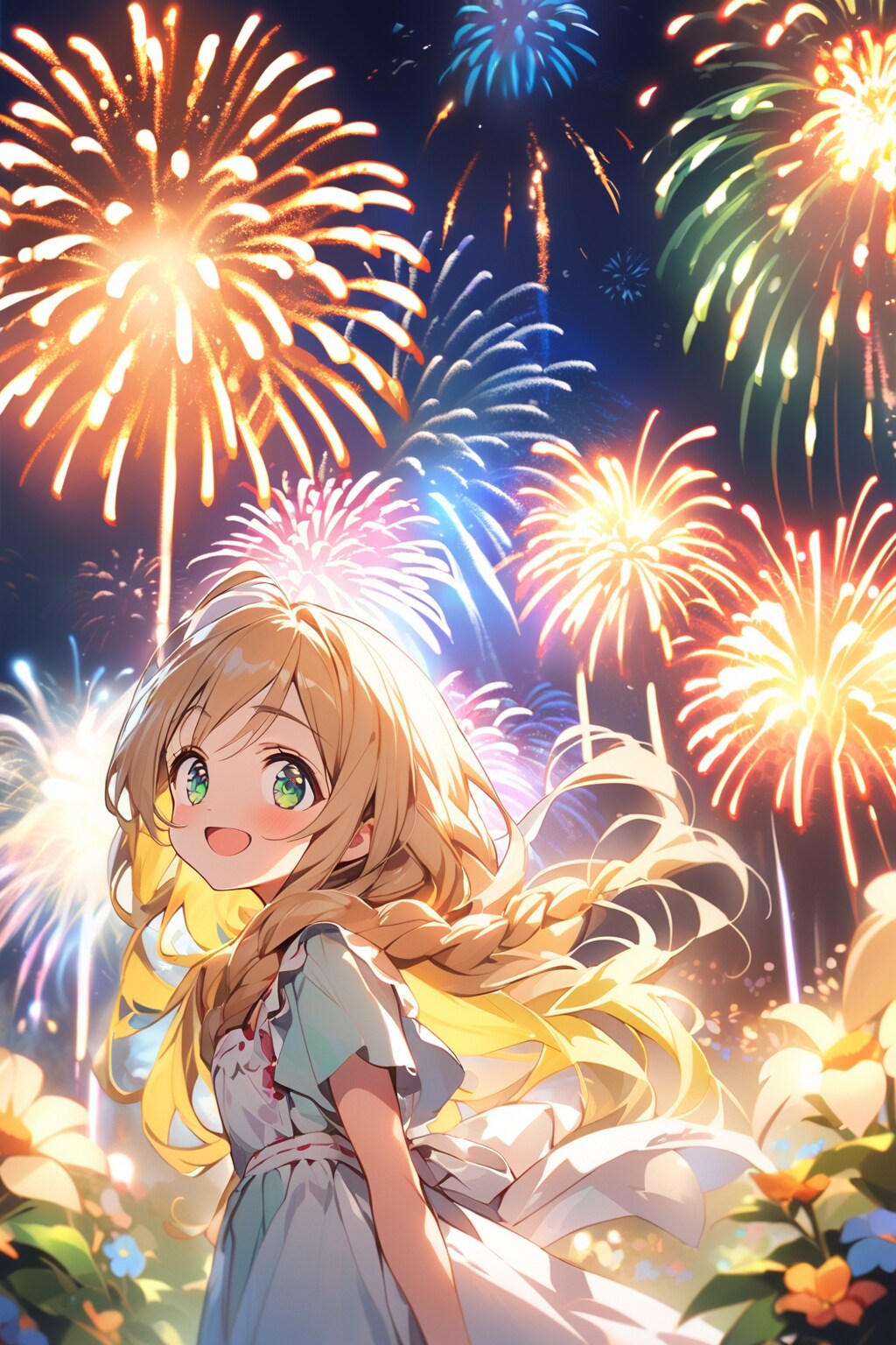 花火の輝き、君の笑顔の輝き