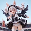 翼の生えた奇妙なうさぎがゴスロリ体操服で運動会に出場してタオルで汗を拭いているラノベ表紙を緊急で生成した件 6枚目