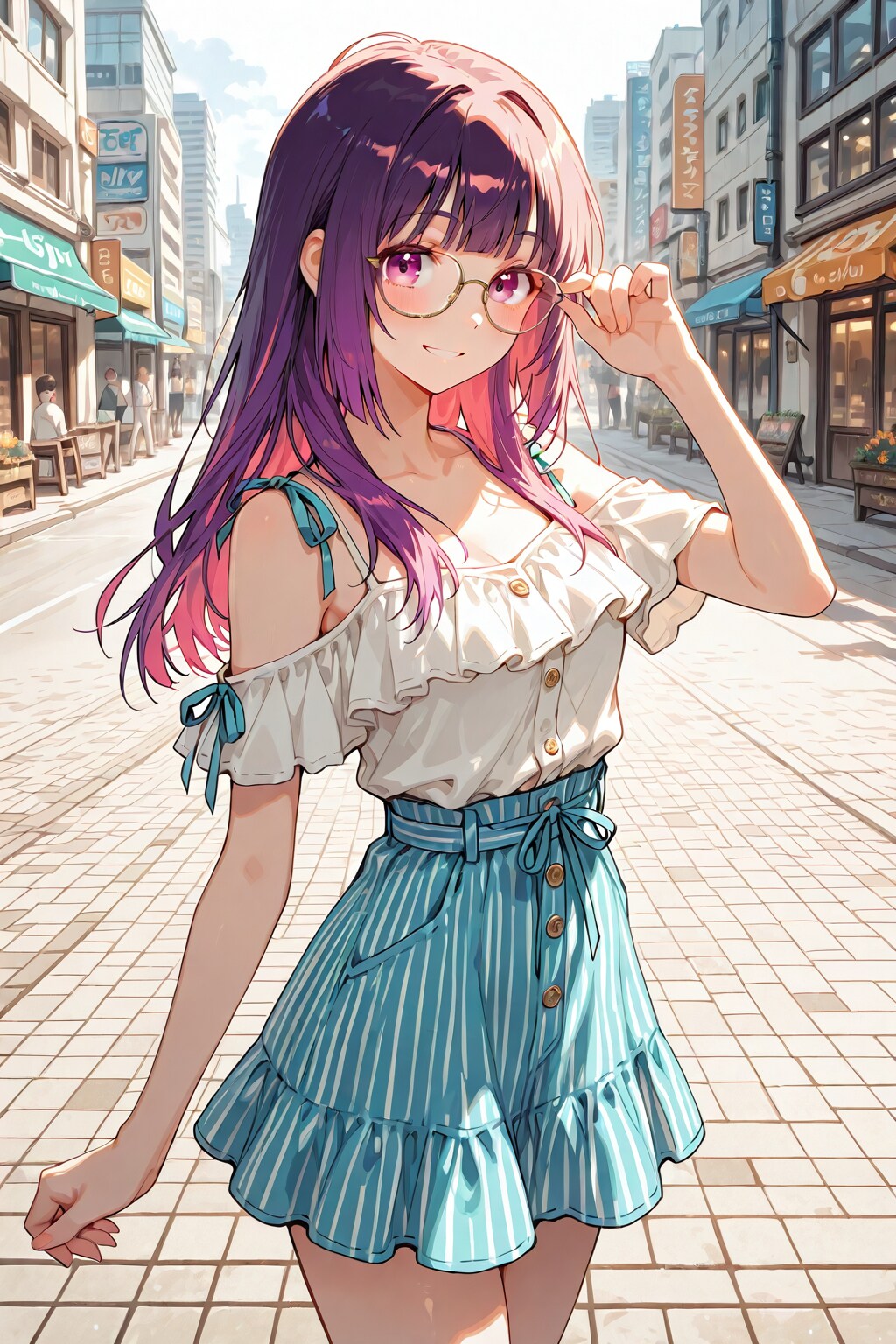 メガネ美少女