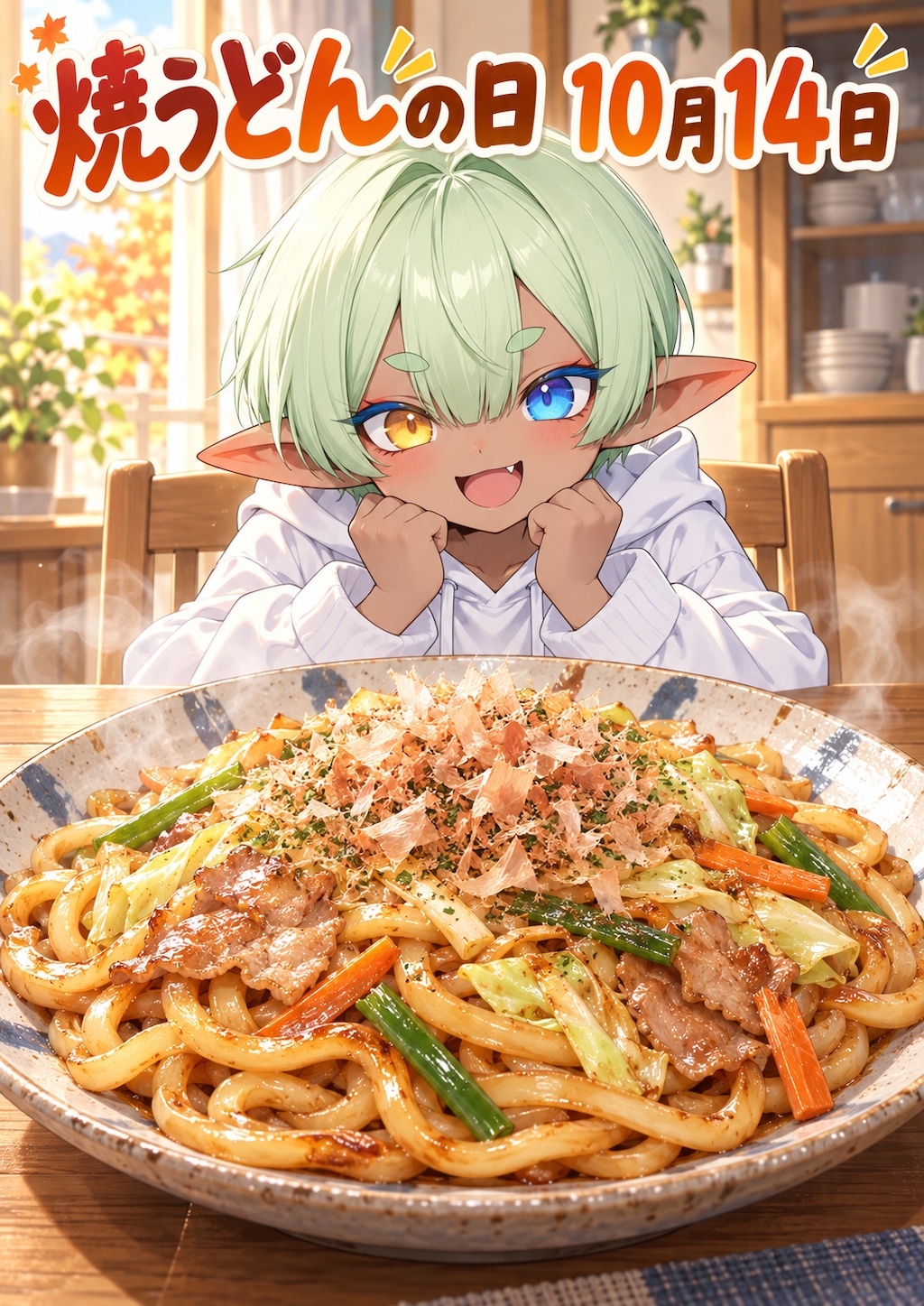 [今日は何の日 10/14] 焼きうどんの日