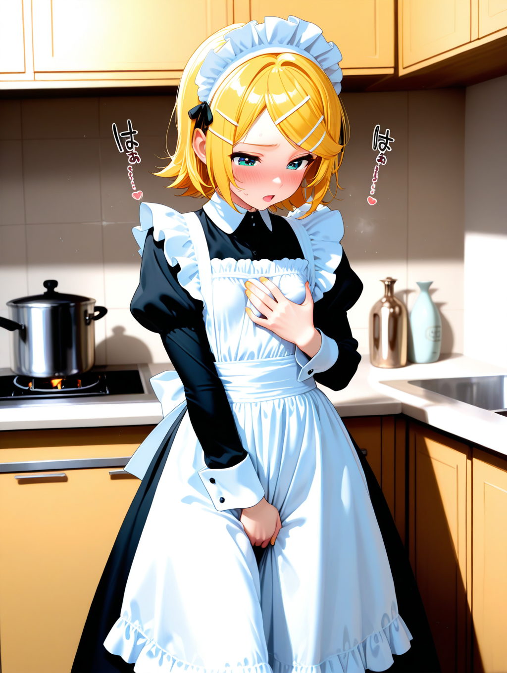 リンちゃんメイドコスプレでひとりえっち