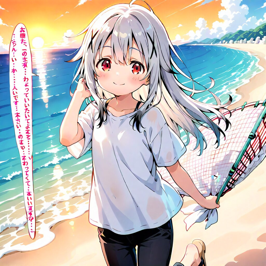 干物干しの少女2