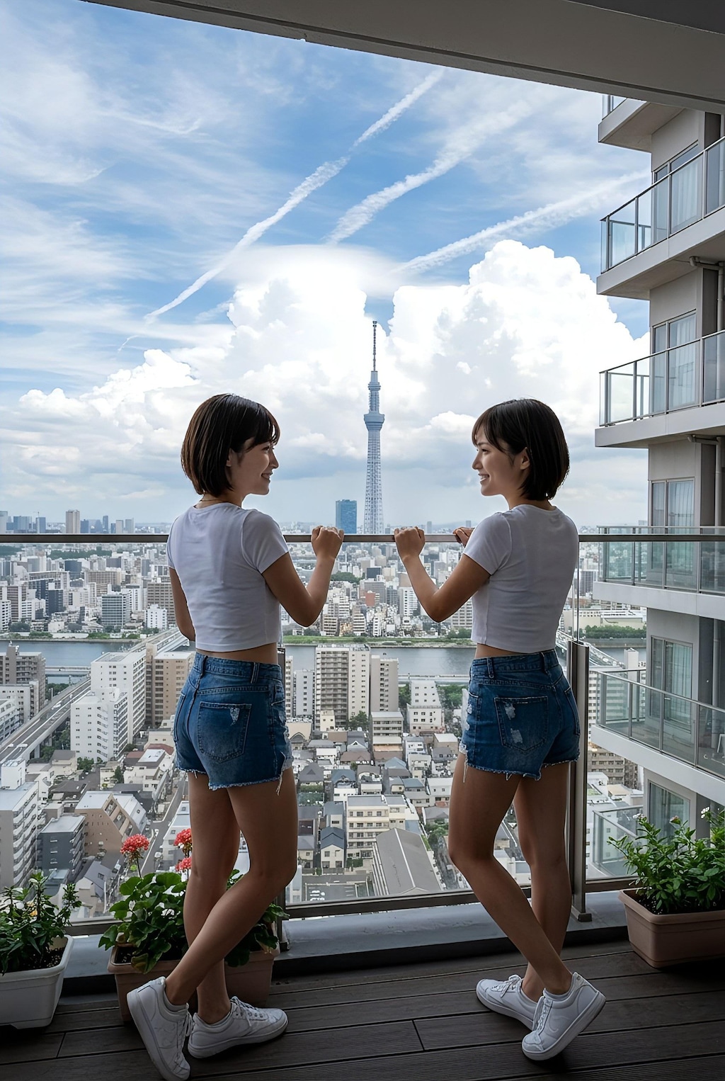 タワマン露出
