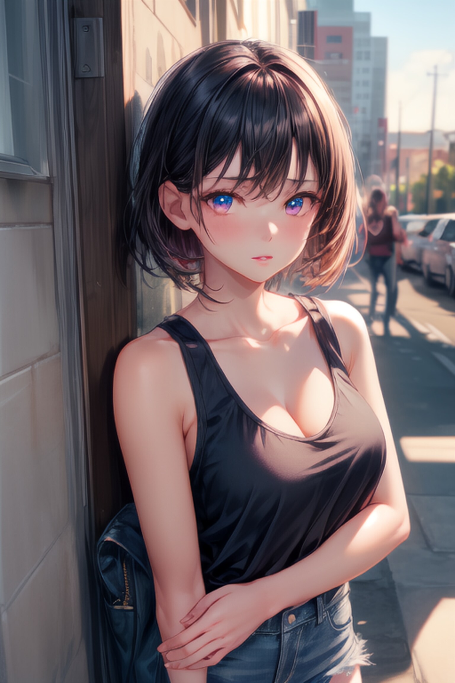 Black tank top
