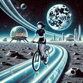 月面サイクリング 2枚目