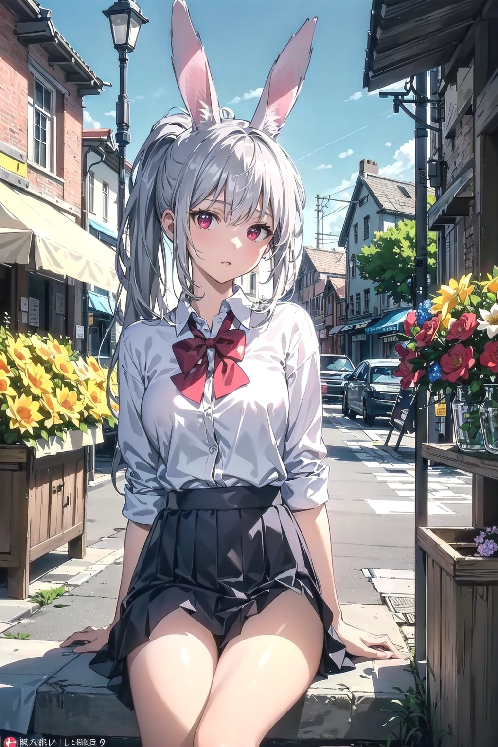久しぶりに制服なのです🐰✨ | の人気AIイラスト・グラビア