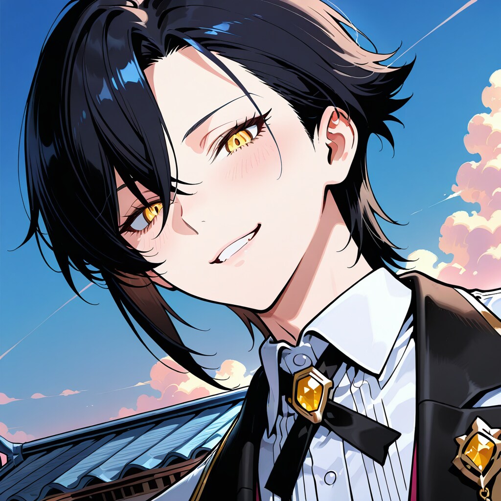 突然撮られて恥ずかしい青年