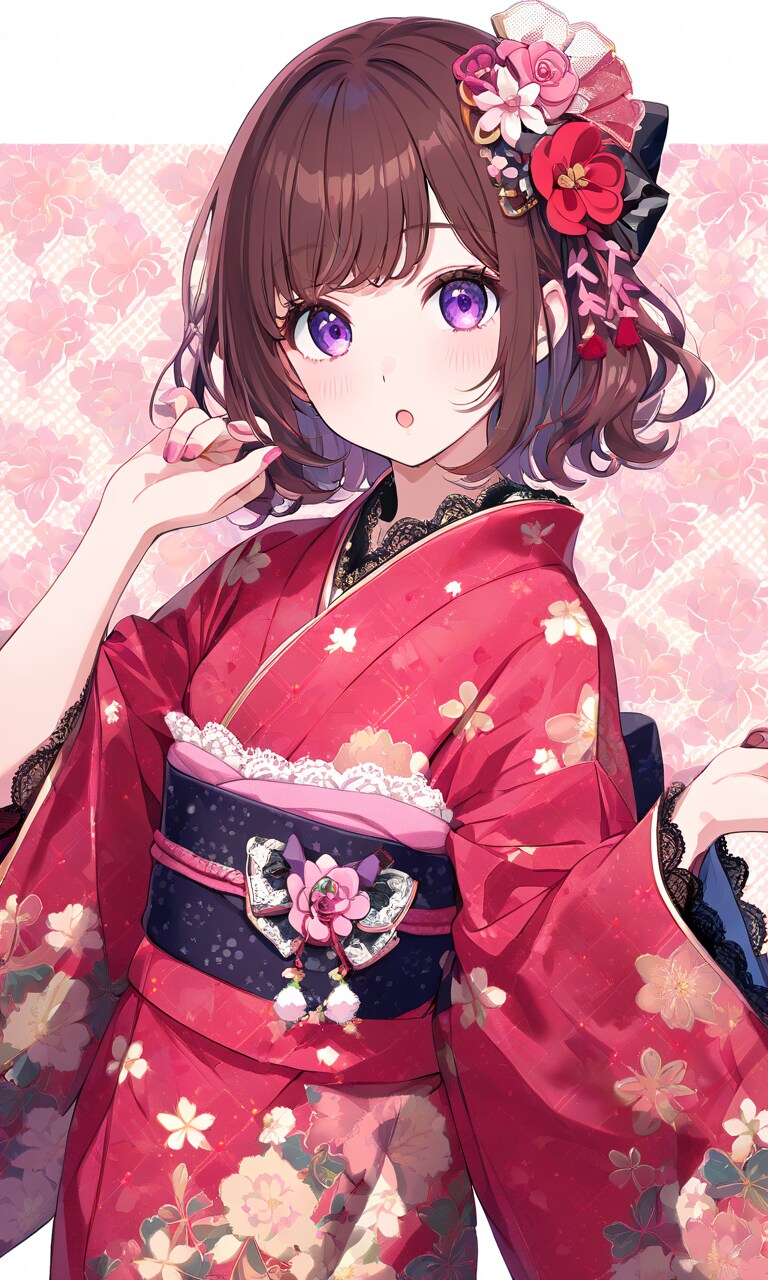 紅着物４