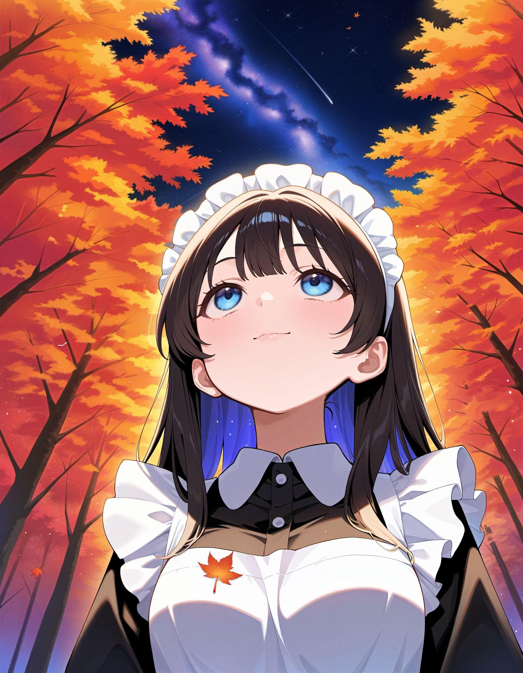 紅葉狩りメイドさん | の人気AIイラスト・グラビア