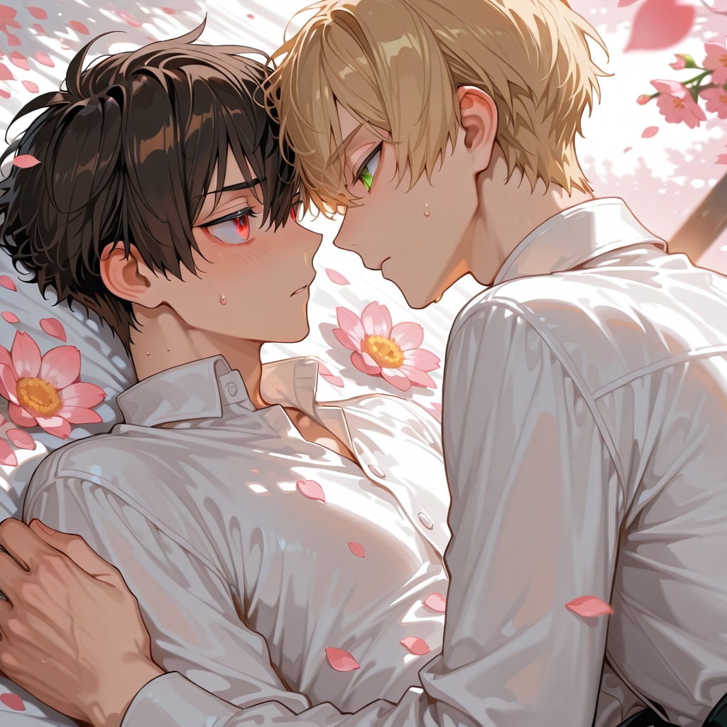 勢いで押し倒しちゃった…💦 | の人気AIイラスト・グラビア