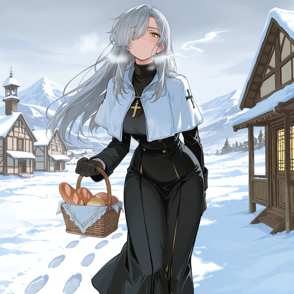 吹雪を越えるパン籠