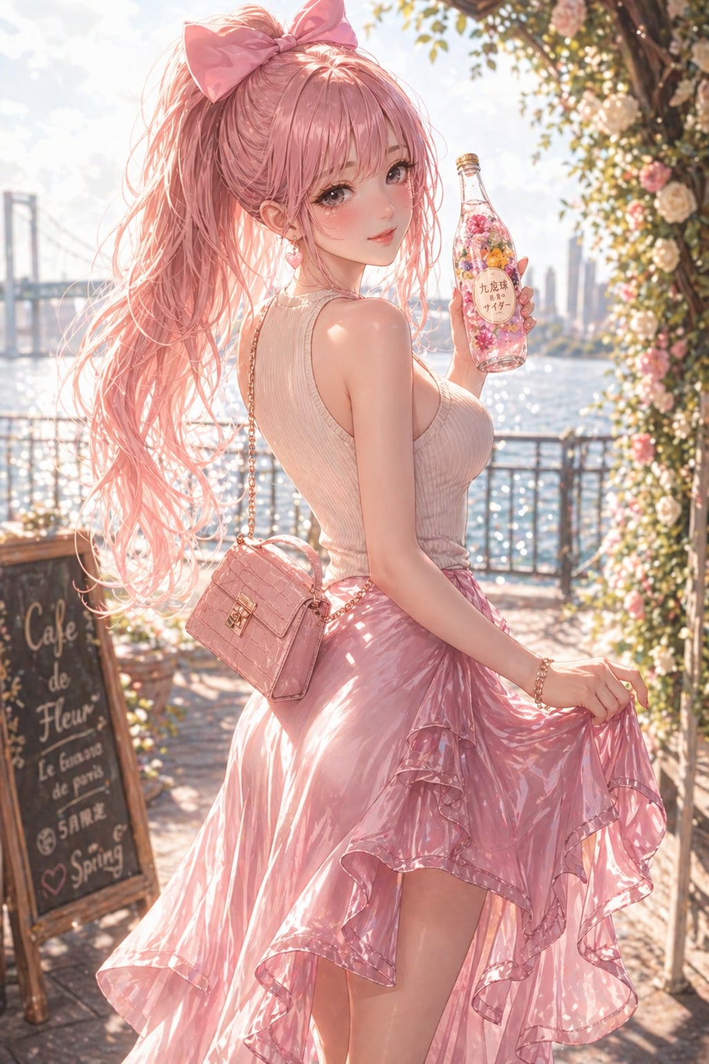 落果ちゃんは、ロングスカートに魔法をかけて歩くのですッ♡ | の人気AIイラスト・グラビア