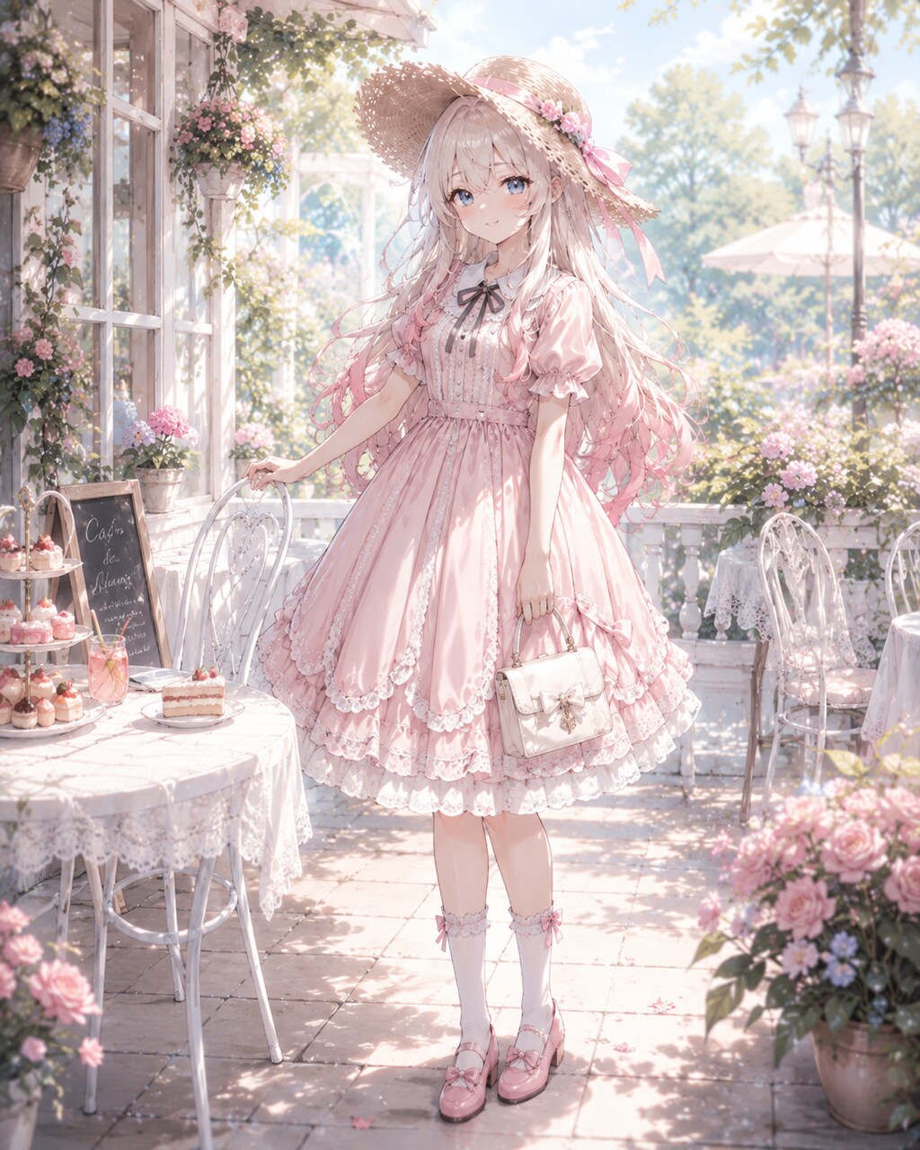 ゆらと麦わら帽子とワンピース