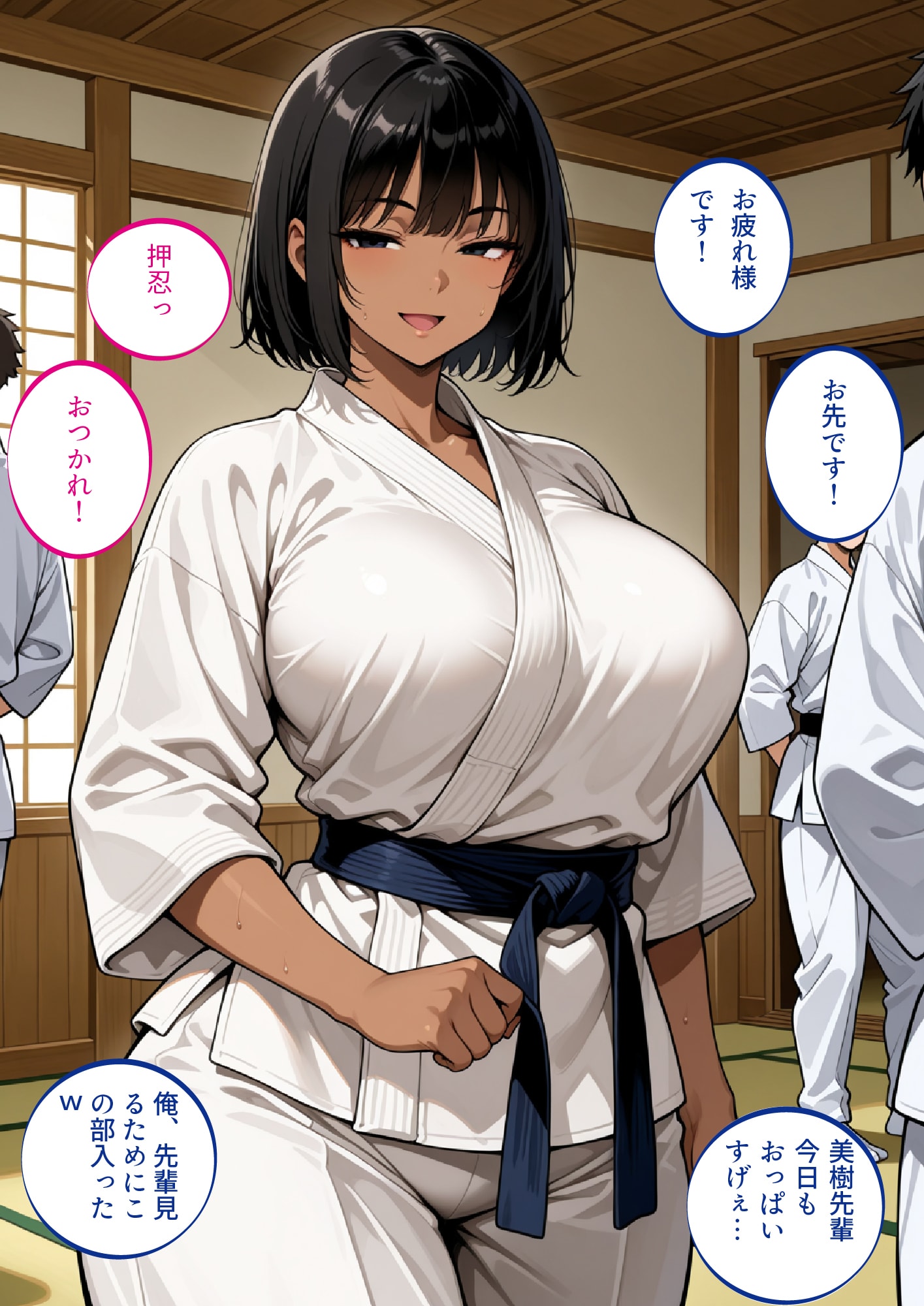 🥋次回作案🥋おじさん達に●められたい巨乳格闘女子