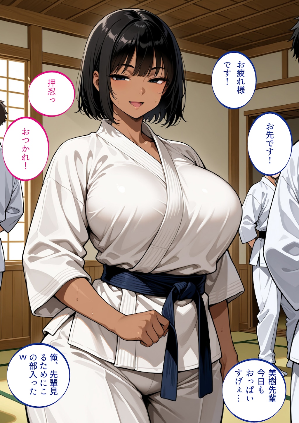 🥋次回作案🥋おじさん達に●められたい巨乳格闘女子