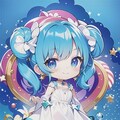 カラフル女の子 4枚目