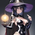 黒ラバー衣装魔女 9枚目