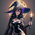 黒ラバー衣装魔女 8枚目