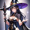 黒ラバー衣装魔女 3枚目