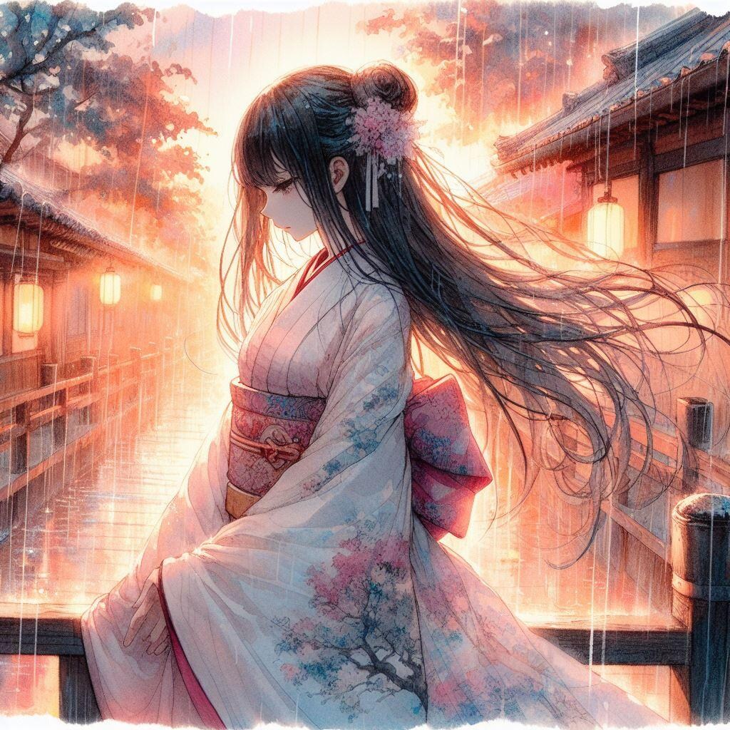 【習作】夕暮れ時