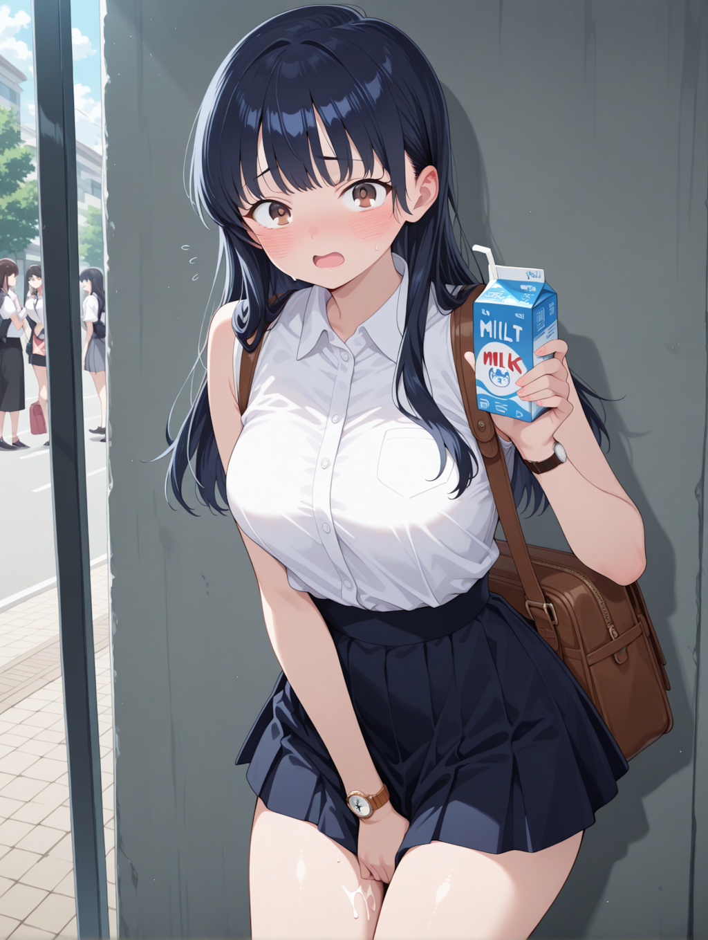 「ミルクこぼれちゃった」