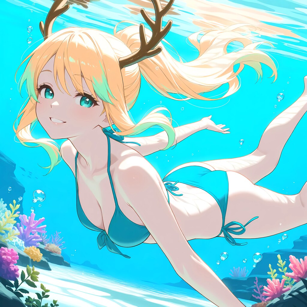 水中詰め合わせ シカ娘ちゃん？編