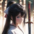 刀剣と黒髪 2枚目