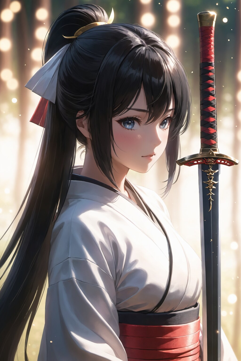 刀剣と黒髪