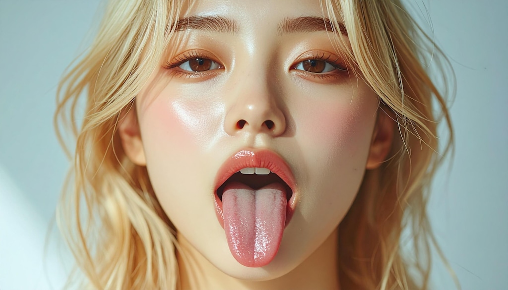 キレイな舌であっかんべー