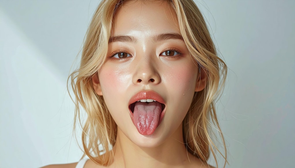 キレイな舌であっかんべー