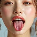 キレイな舌であっかんべー 9枚目