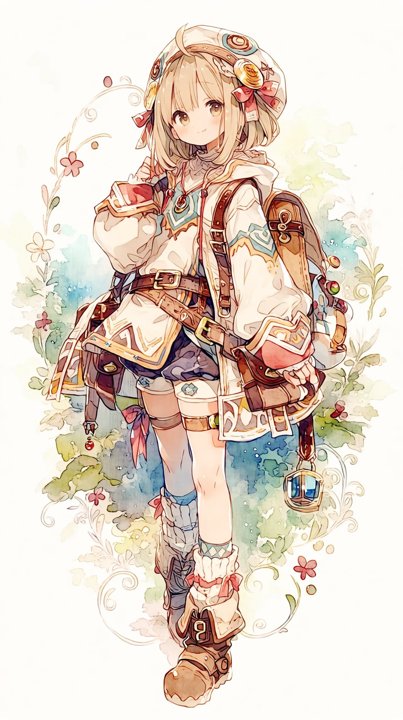 水彩冒険者 | の人気AIイラスト・グラビア