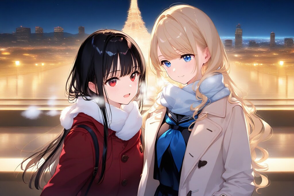 ちちぷいちゃんとししょちゃんの冬デート