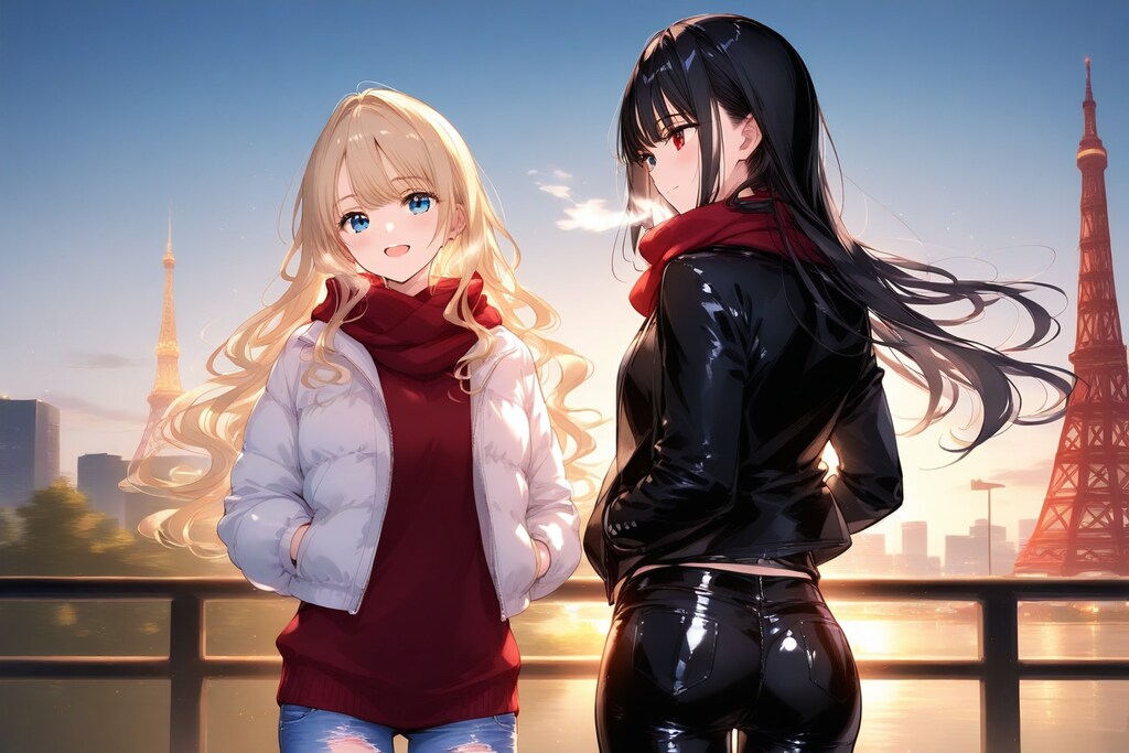 ちちぷいちゃんとししょちゃんの冬デート