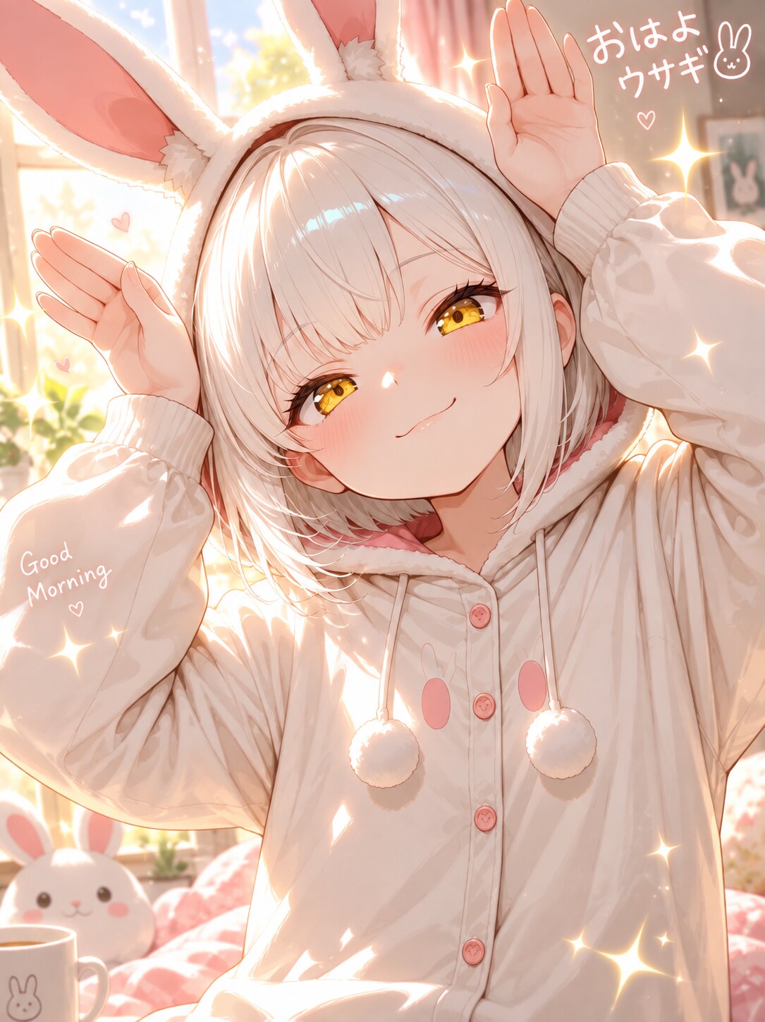 ミメラちゃんでおはよウサギ💕 | の人気AIイラスト・グラビア