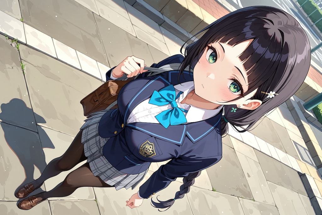 こよみちゃんの通学風景