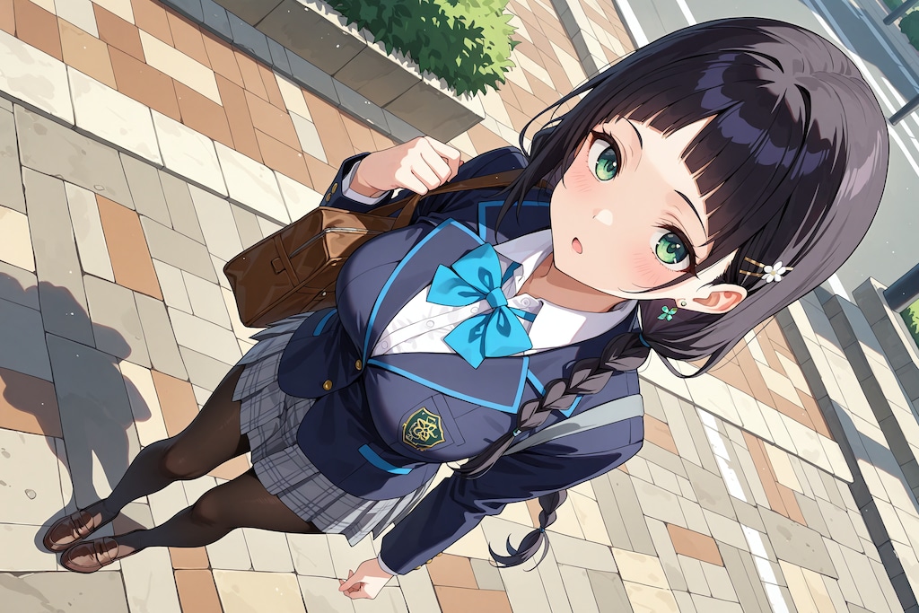 こよみちゃんの通学風景