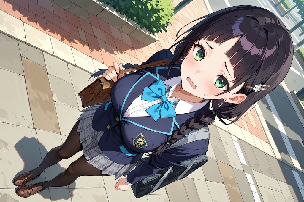 こよみちゃんの通学風景