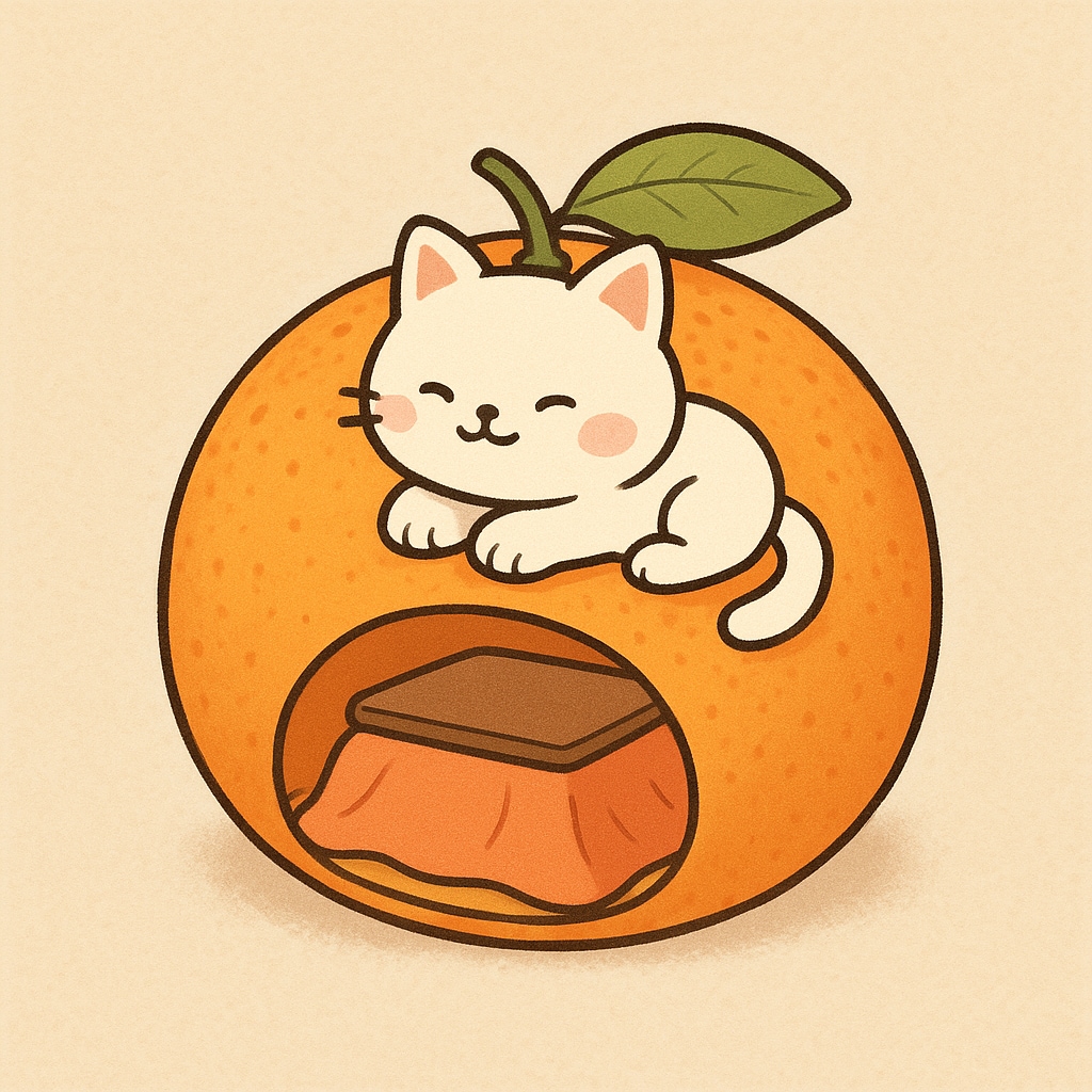 「こたつ」と「ねこさま」と「みかん」をやっぱりどうしたもんか。