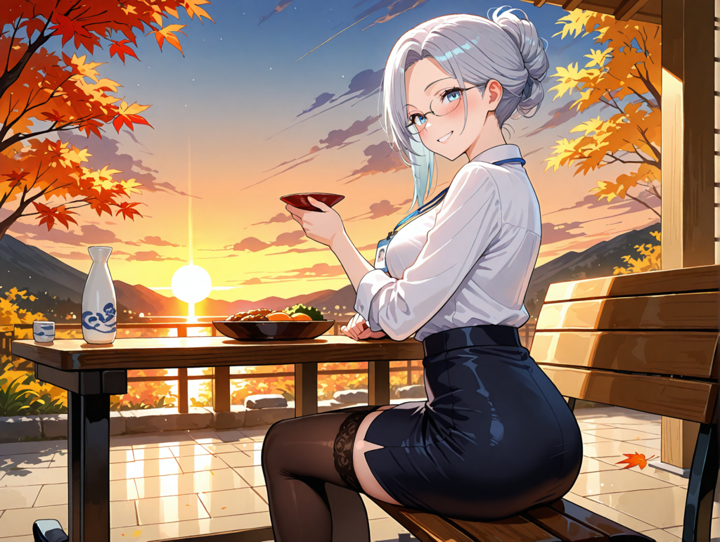 お酒を飲む露峰さん