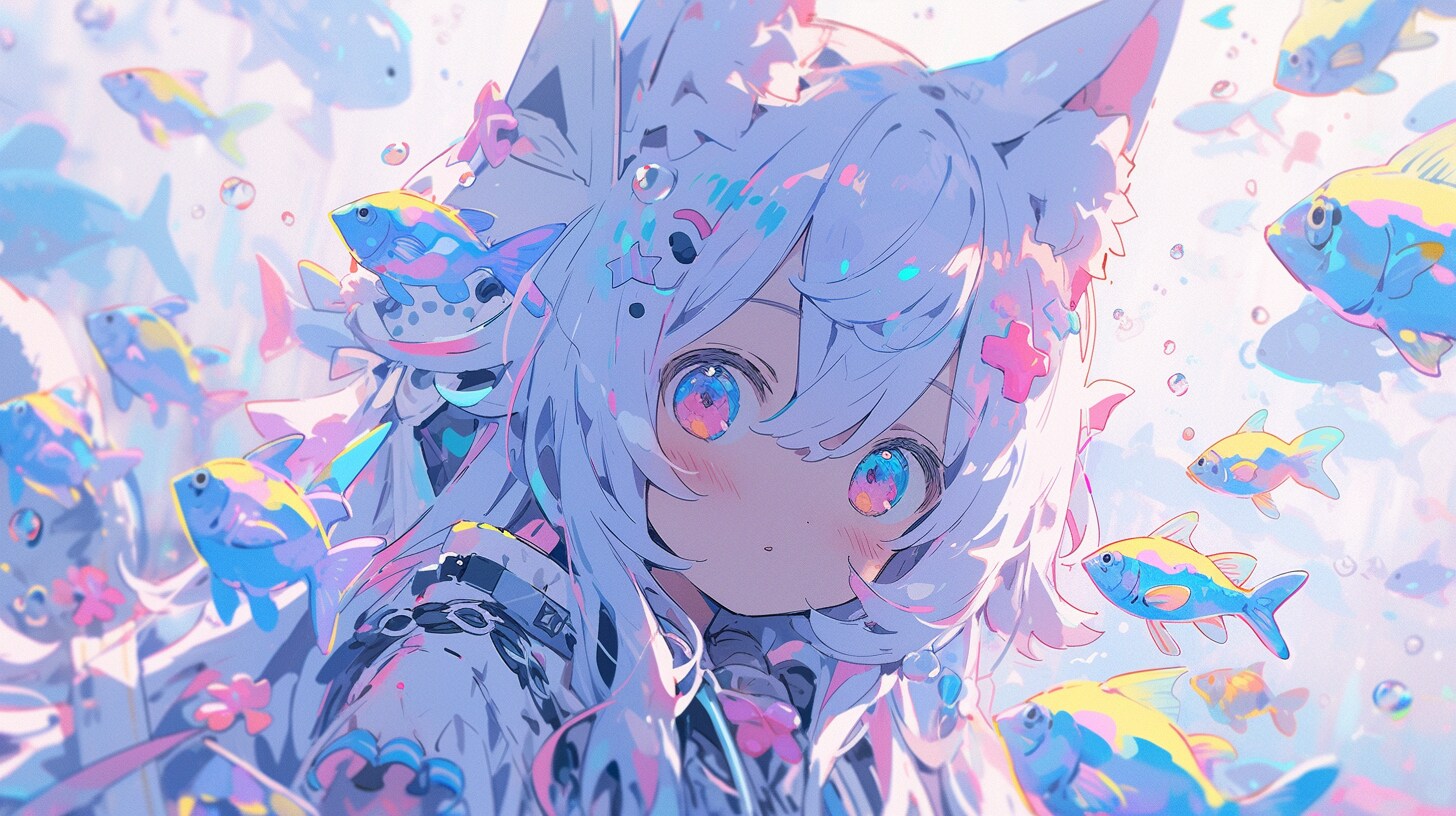 猫耳少女の海底夢遊記 | の人気AIイラスト・グラビア