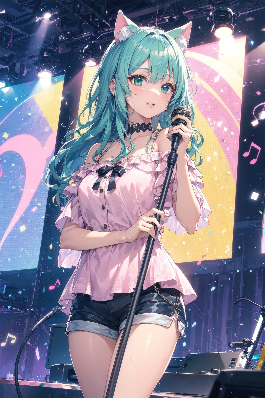 Nekomimi on stage🎤🐱🎶