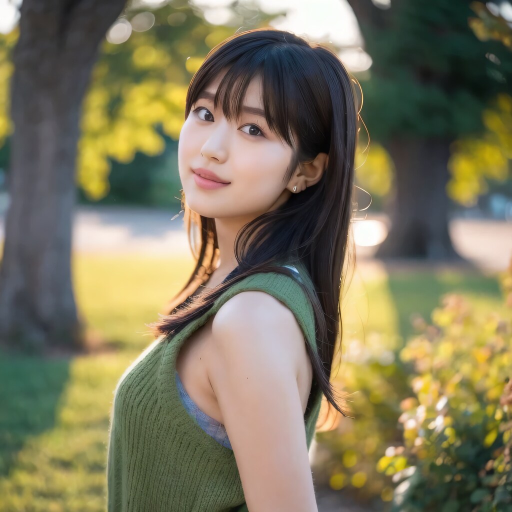 黒髪ロングの美女１１